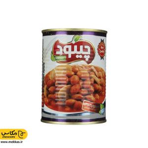 کنسرو لوبیا چیتی و قارچ  چینود - 350گ