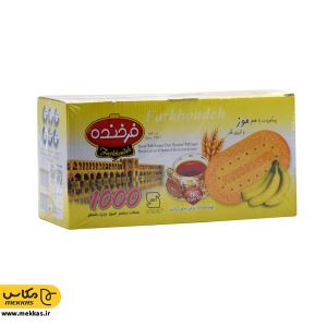 بیسکویت با طعم موز و تزیین شکر فرخنده - 850 گرم